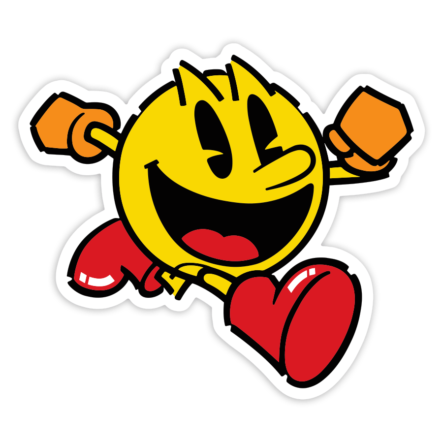 Pegatinas: Pac-Man Clásico Retro