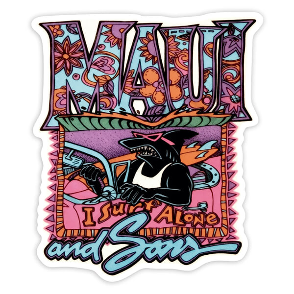 Pegatinas: Maui and Sons I Surf Alone