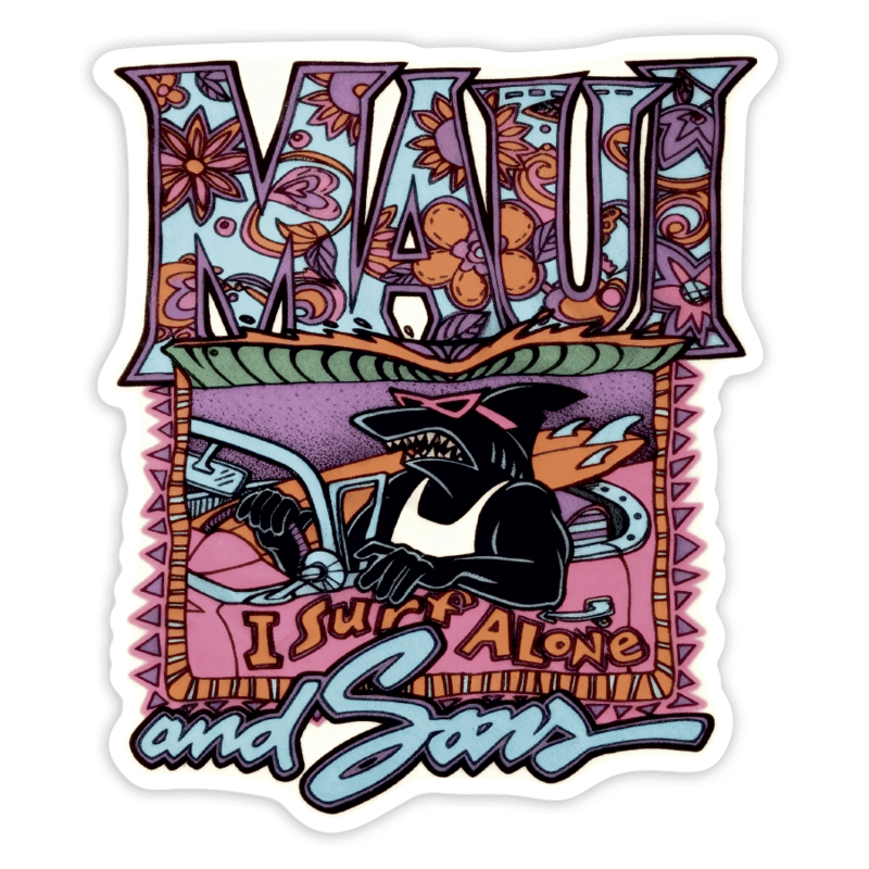 Pegatinas: Maui and Sons I Surf Alone