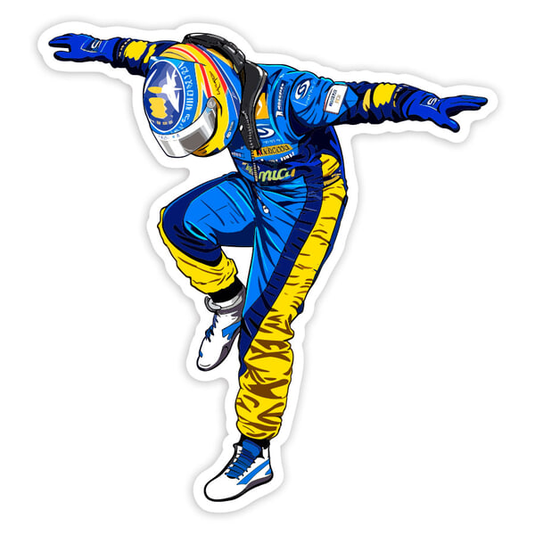 Pegatinas: Fernando Alonso Renault