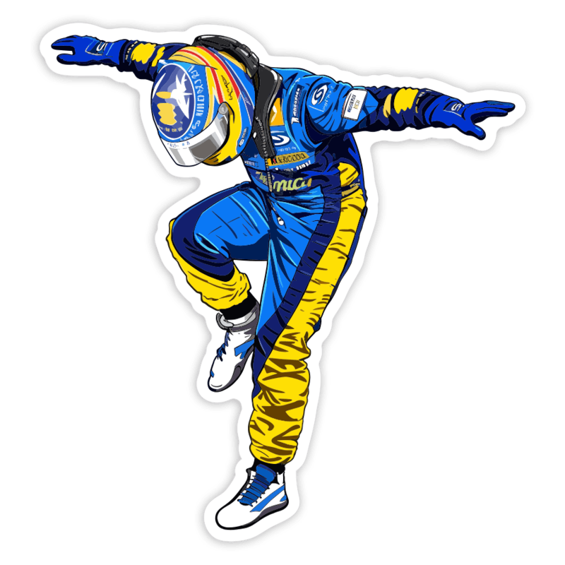 Pegatinas: Fernando Alonso Renault