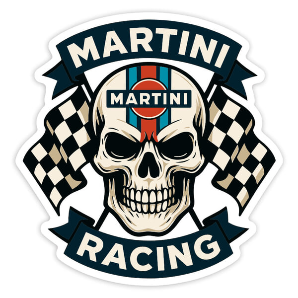 Pegatinas: Calavera Martini Racing