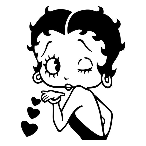 Pegatinas: Betty Boop Soplando un Beso