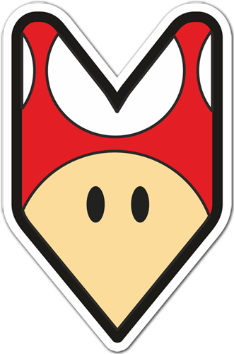 Pegatinas: JDM Toad Mario Bros