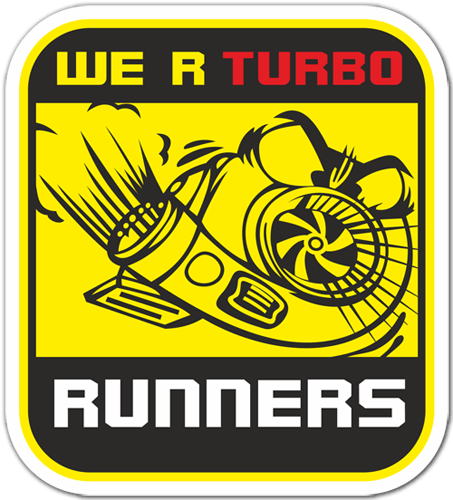 Pegatinas: We are Turbo Runners