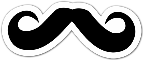 Pegatinas: Mostacho