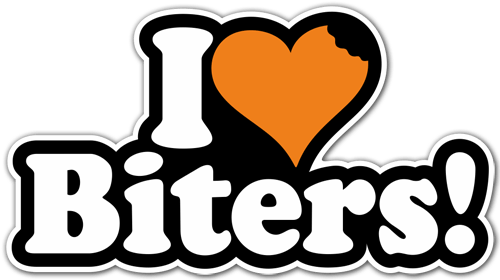 Pegatinas: I love Biters!