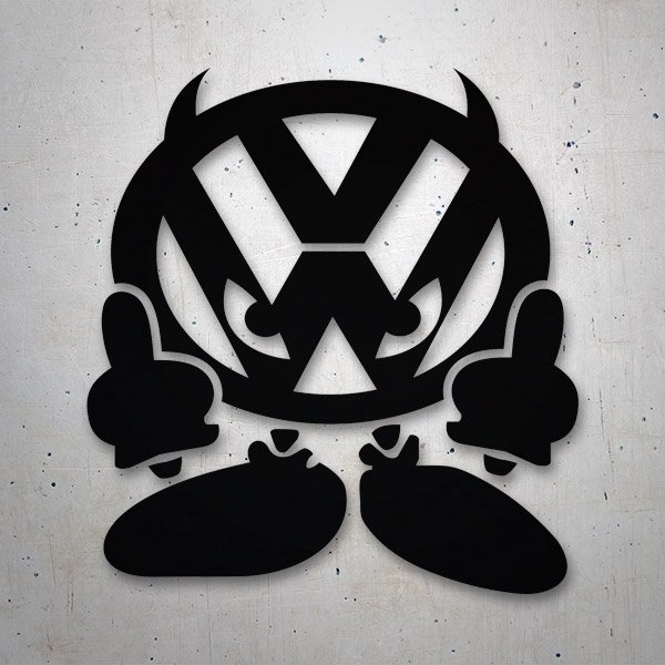 Pegatinas: Diablo Volkswagen VW