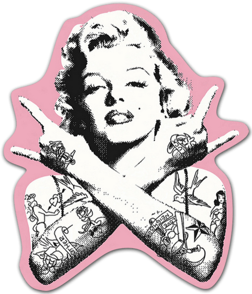 Pegatinas: Marilyn Monroe Punk