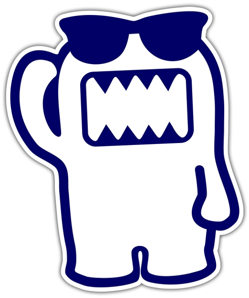 Pegatinas: Domo kun gafas de sol blanco