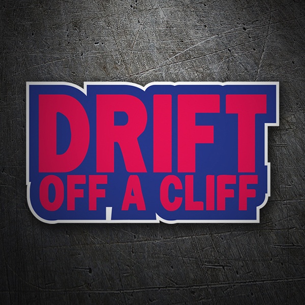 Pegatina Drift off a cliff