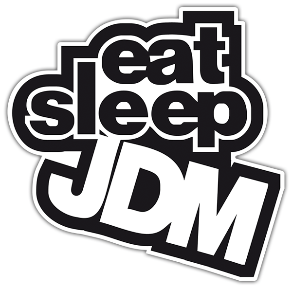 Pegatinas: JDM eat sleep