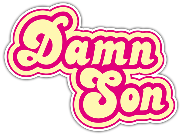 Pegatinas: Damn Son