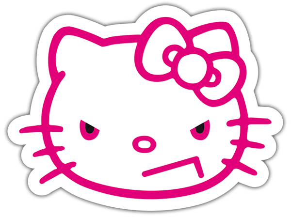 Pegatinas: Hello Kitty enfadada