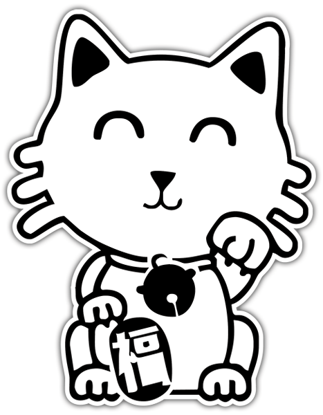Pegatinas: Gato Chino
