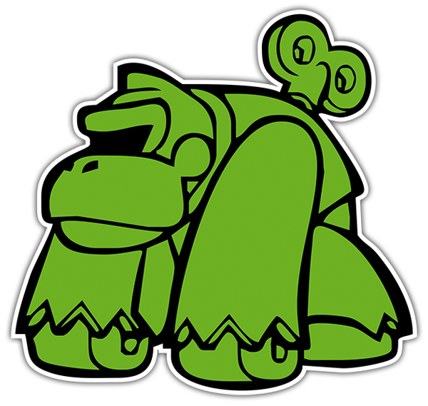 Pegatinas: Donkey Green