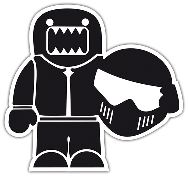 Pegatinas: Domo kun motorista