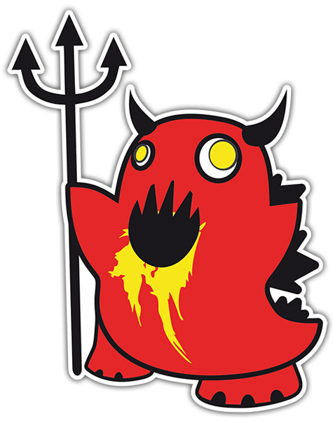 Pegatinas: Demonio rojo