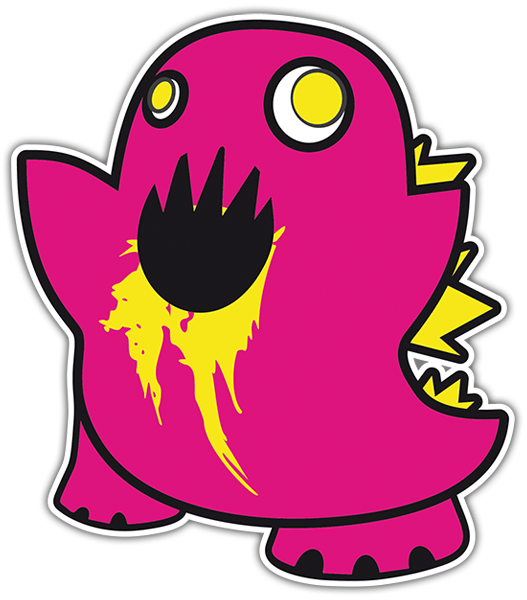 Pegatinas: Demonio magenta