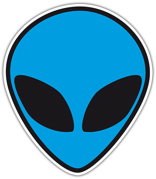 Pegatinas: Cabeza alien