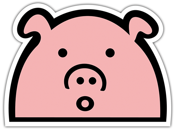 Pegatinas: Cerdo 1