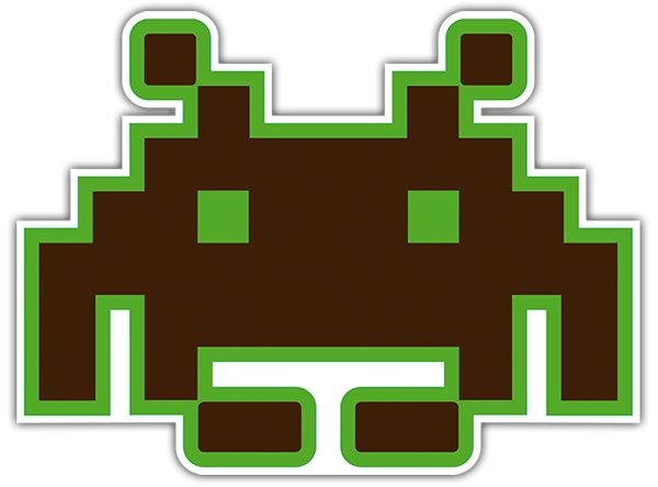 Pegatinas: Marciano Space invaders