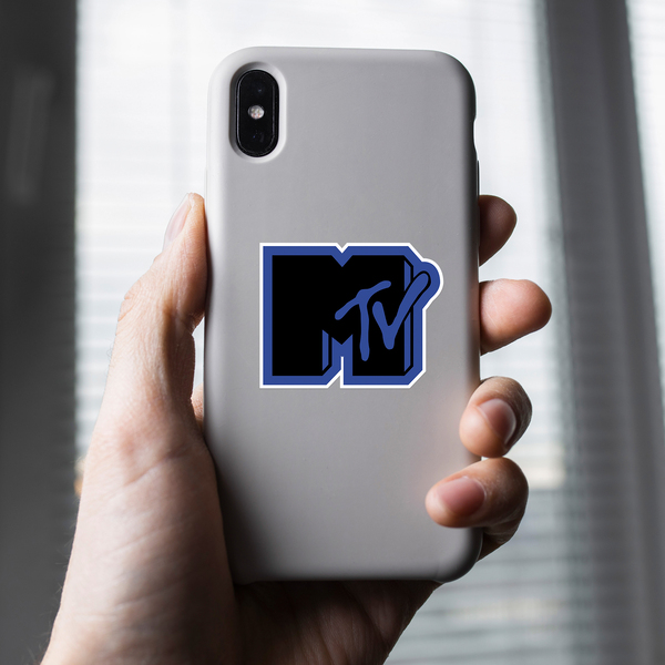 Pegatinas: MTV azul y negro