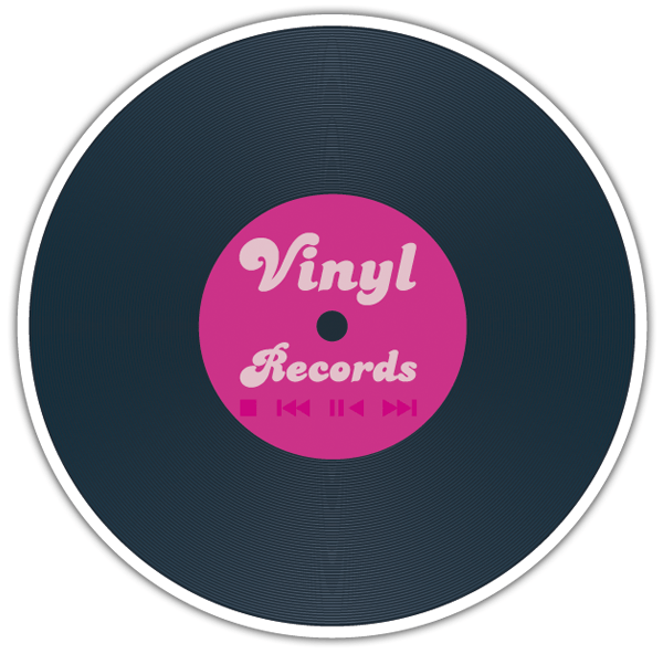 Pegatinas: Vinyl Records