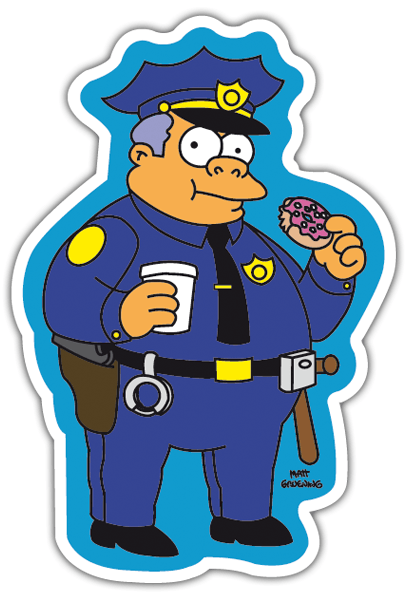 Pegatinas: Jefe Wiggum