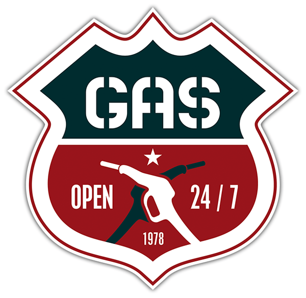 Pegatinas: Open Gas