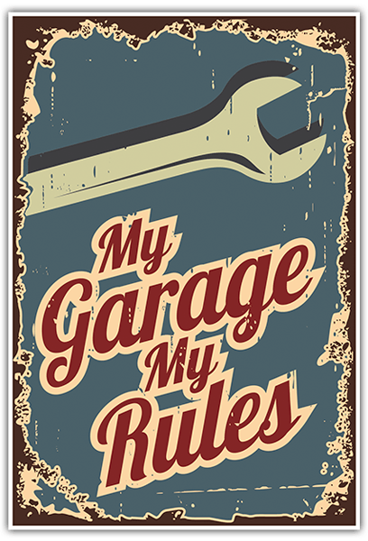 Pegatinas: My Garage My Rules
