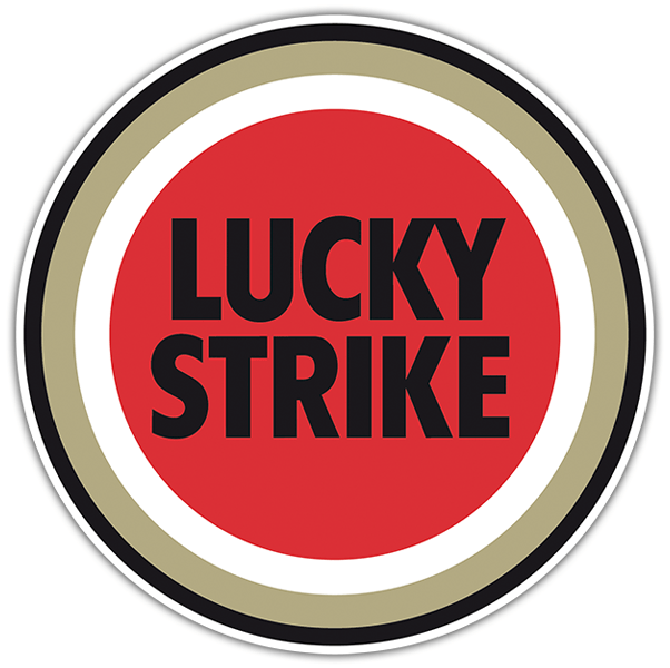 Pegatinas: Lucky Strike Logo