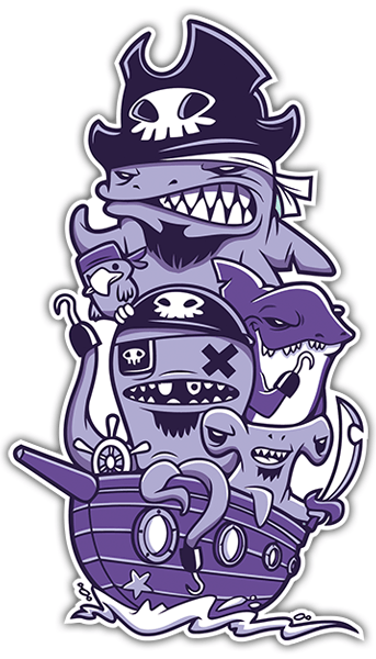 Pegatinas: Piratas JDM