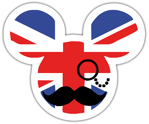 Pegatinas: Great Britain Mickey Mouse