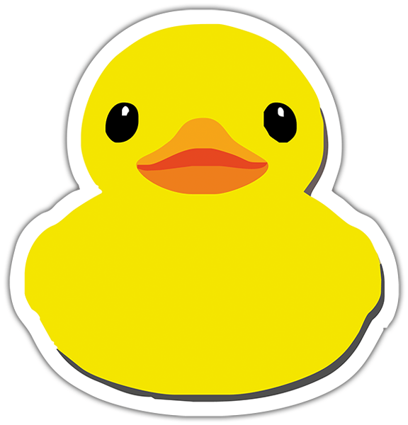 Pegatinas: Patito de goma