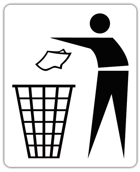 Pegatinas: Papelera