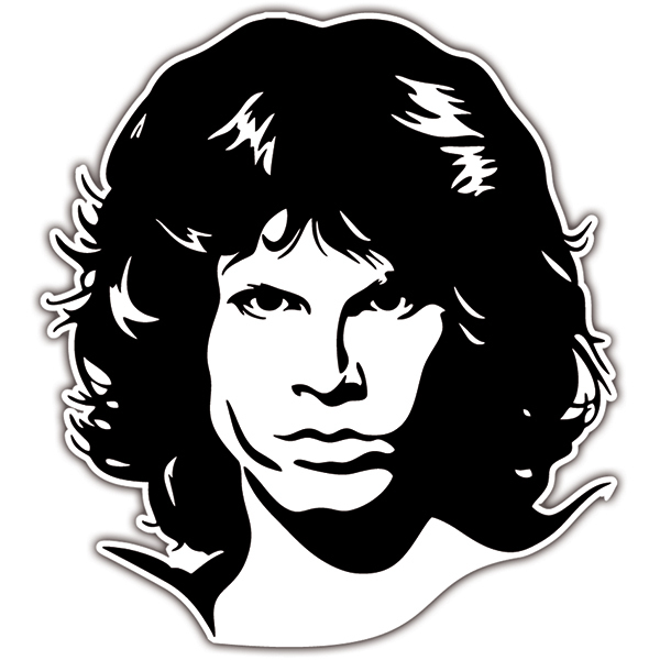 Pegatinas: Jim Morrison The Doors