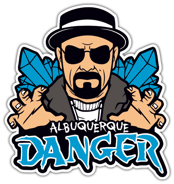 Pegatinas: Breaking Bad Albuquerque Danger