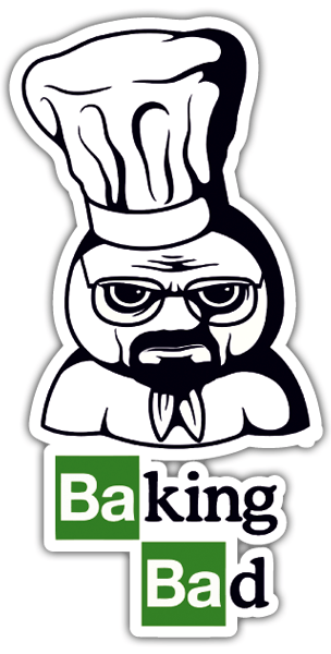 Pegatinas: Breaking Bad parodia