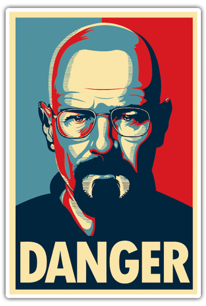 Pegatinas: Breaking Bad Danger