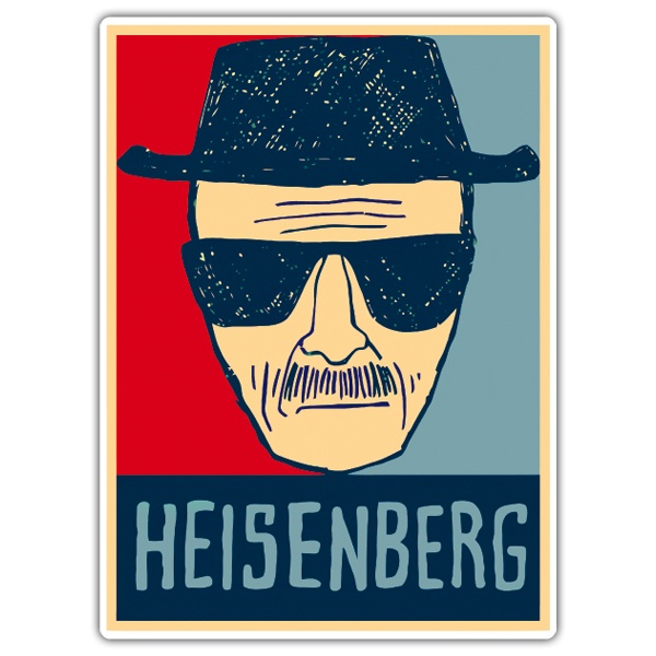 Pegatinas: Breaking Bad Heisenberg dibujo