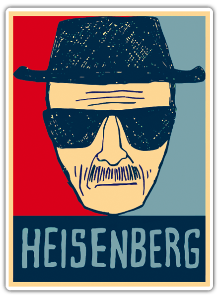Pegatinas: Breaking Bad Heisenberg 2