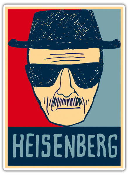 Pegatinas: Breaking Bad Heisenberg dibujo