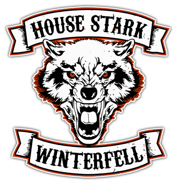 Pegatinas: Juego de Tronos House Stark - Winterfell