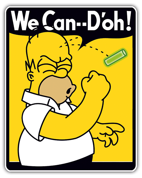 Pegatinas: We Can D´oh!