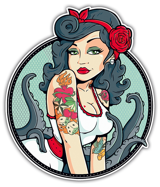 Pegatinas: Pin-Up Girl