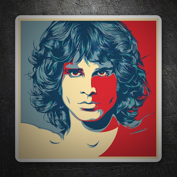Pegatinas: Jim Morrison Pop Art