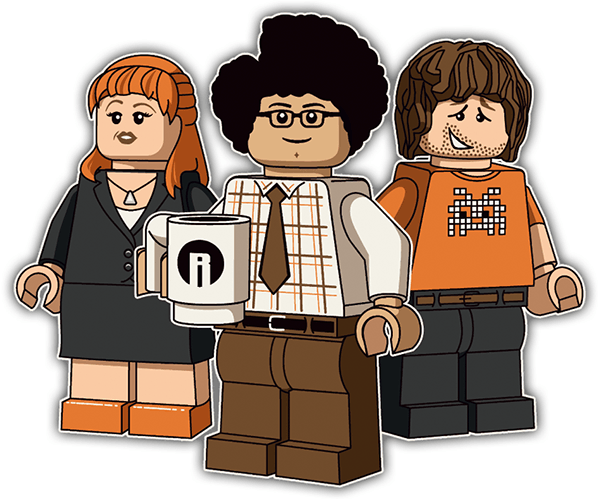 Pegatinas: Lego the it crowd
