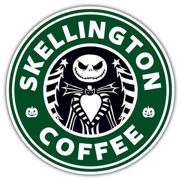 Pegatinas: Skellington Coffee