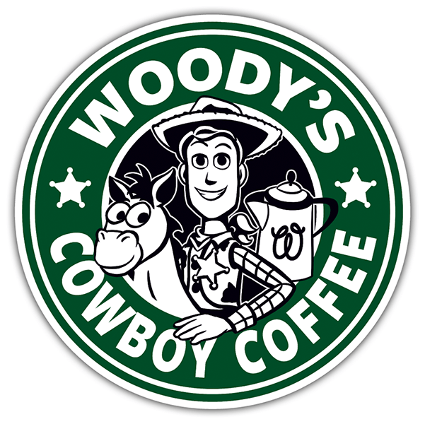 Pegatinas: Woody Cowboy Coffee